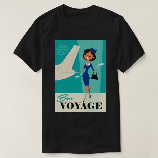 T-shirt Poster Bon Voyage (Design devant)