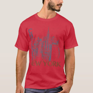 T-shirt Poster branché Chelsea New York Night City