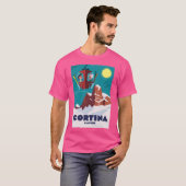 T-shirt Poster Cortina D'Ampezzo (Devant entier)