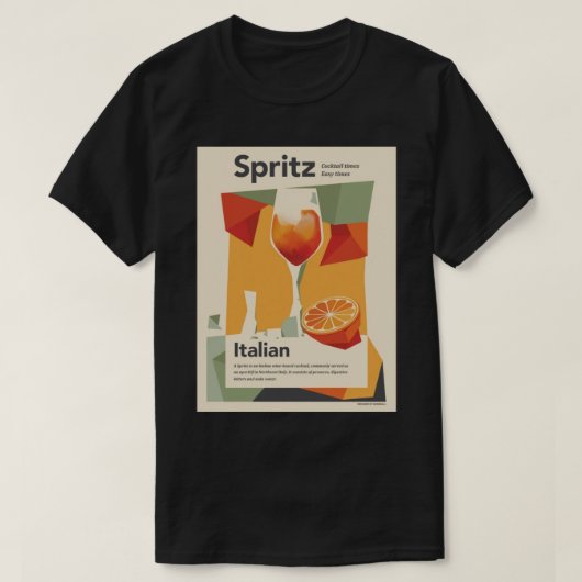 T-shirt Poster d'Aperol Spritz (Design devant)