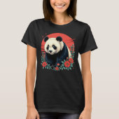 T-shirt Poster d'art japonais Panda Tee (Devant)