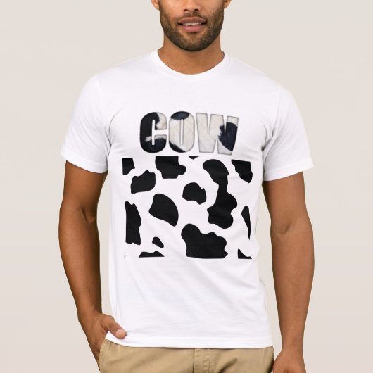 T-shirt Poster de animal de vache Fuzzy Express® (Devant)