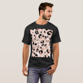 T-shirt Poster de animal Léopard Abstrait moderne (Devant entier)