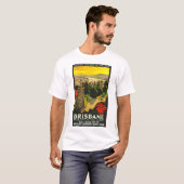 T-shirt Poster de Brisbane Australie (Devant entier)