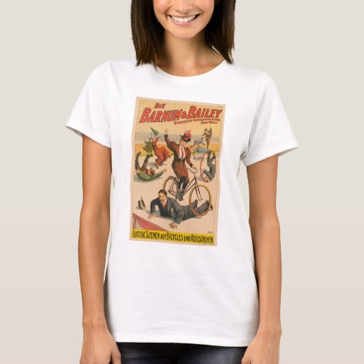 T-shirt Poster De Cirque Allemand vintage, 1900. (Devant)