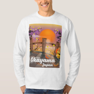 T-shirt Poster de fleurs japonaises Okayama.