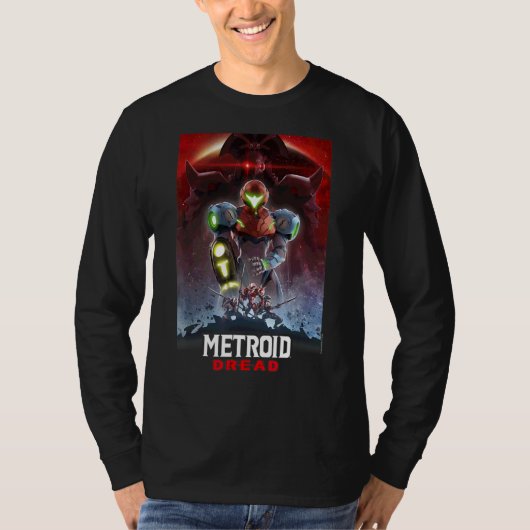 T-shirt Poster de jeu Metroid Dread Galactic Group (Devant)
