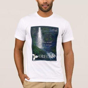 T-shirt Poster de la cascade de l'Oregon