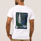T-shirt Poster de la cascade de l'Oregon (Dos)