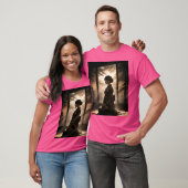 T-shirt Poster de la fille Anime (Unisexe)