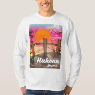 T-shirt Poster de la fleur japonaise de Hakone.