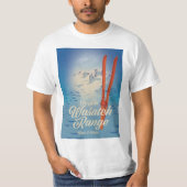 T-shirt Poster de la gamme Wasatch Utah & Idaho (Devant)