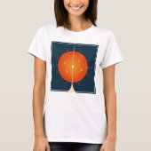 T-shirt Poster de l'horloge atomique Deep Space, version o (Devant)