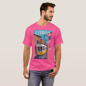 T-shirt Poster de Lisbonne (Devant entier)