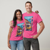 T-shirt Poster de Lisbonne (Unisexe)