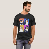 T-shirt Poster De Pingouins Malgaches Et Croustillant (Devant entier)