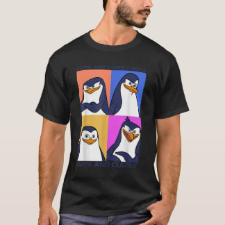 T-shirt Poster De Pingouins Malgaches Et Croustillant