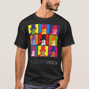 T-shirt Poster de portrait pop-art Giuseppe Verdi