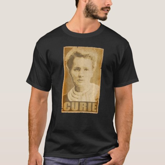 T-shirt Poster de propagande de Marie Curie Torn (Devant)