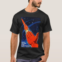Poster de propagande spatiale soviétique USSR Rock