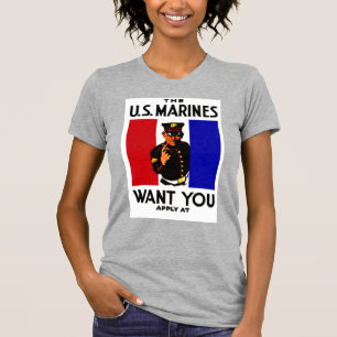 T-shirt Poster de recrutement maritime vintage de la Premi