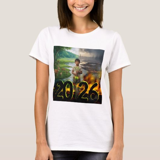 T-shirt Poster de sensibilisation De l'environnement 2026  (Devant)