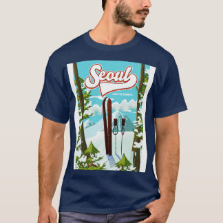 T-shirt Poster de Séoul Corée du Sud
