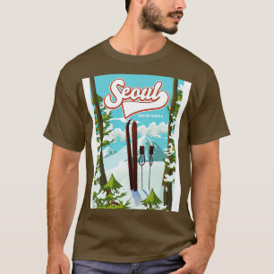 T-shirt Poster de Séoul Corée du Sud