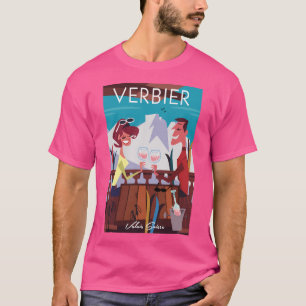 T-shirt Poster de ski Verbier