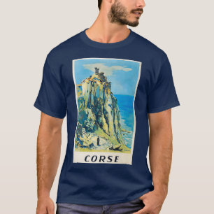 T-shirt Poster de voyage Corse vintage