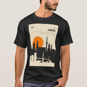 T-shirt Poster de voyage de couverture de livre Vintage de