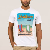 T-shirt poster de voyage de plage de Benidorm (Devant)
