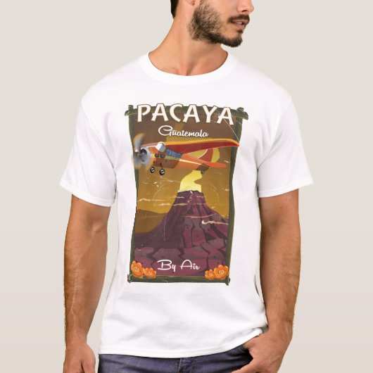 T-shirt Poster de voyage du Pacaya Volcano Guatemala (Devant)