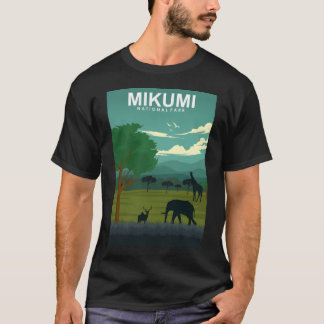 T-shirt Poster de voyage du parc national Mikumi Tanzanie