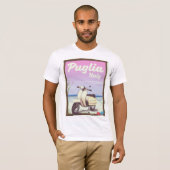 T-shirt Poster de Voyage Puglia Italie. (Devant entier)