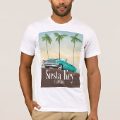T-shirt Poster de voyage Siesta Key Florida (Devant)