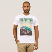 T-shirt Poster de voyage Siesta Key Florida (Devant entier)