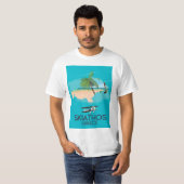 T-shirt poster de voyage Skiathos Grèce (Devant entier)