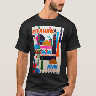 T-shirt Poster de voyage vintage Persia Ispahan