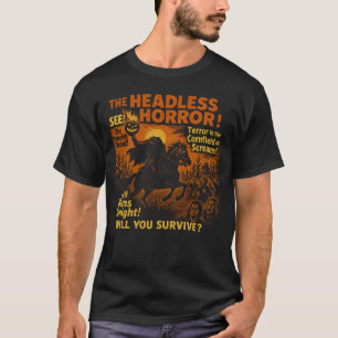 T-shirt Poster du film Citrouille d'horreur sans tête Hall