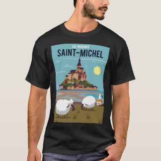 T-shirt Poster du Mont Saint Michel
