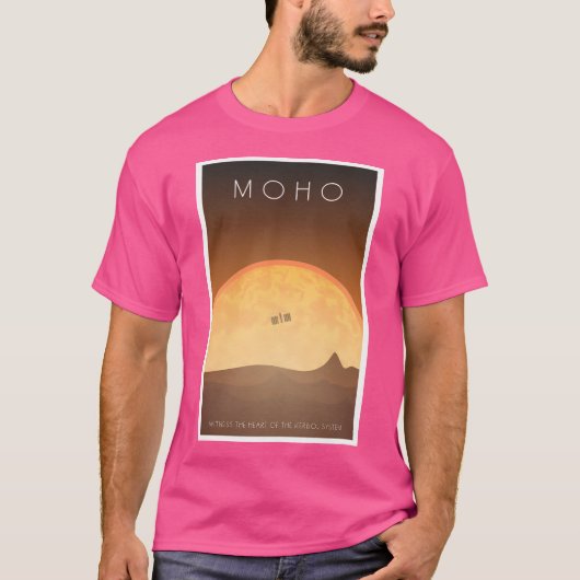 T-shirt Poster du programme spatial Kerbal - Moho (Devant)