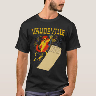 T-shirt Poster du spectacle vintage Vaudeville Art Abstrai
