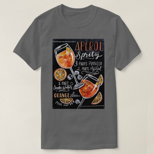 T-shirt Poster du tableau de bord Aperol Spritz (Design devant)