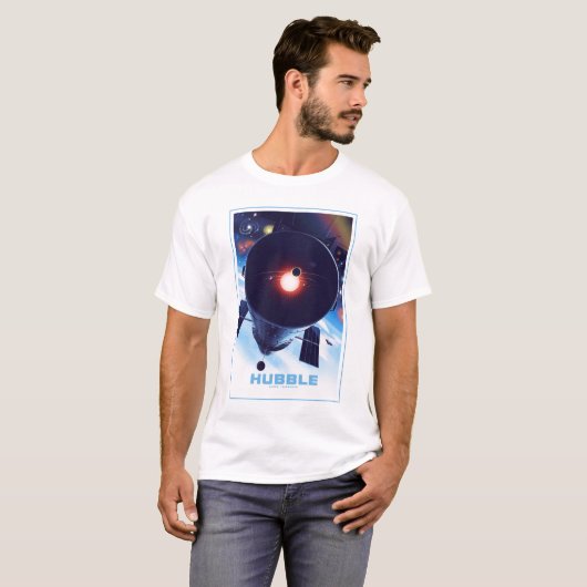 T-shirt Poster du télescope spatial Hubble. (Devant entier)