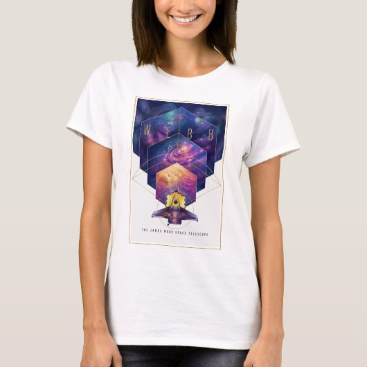 T-shirt Poster du télescope spatial James Webb. (Devant)