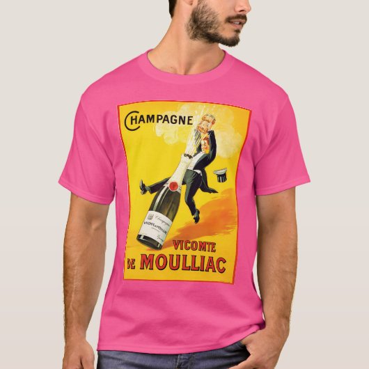 T-shirt Poster du vin vintage (Devant)
