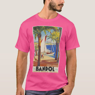 T-shirt Poster du Vintage voyage Bandol France