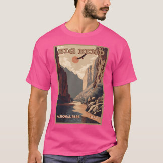 T-shirt Poster du Vintage voyage du parc national Big Bend