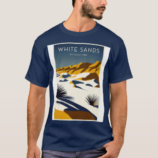 T-shirt Poster du Vintage voyage du parc national White Sa
